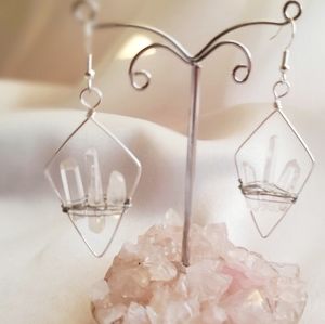 Clear Quartz Earrings